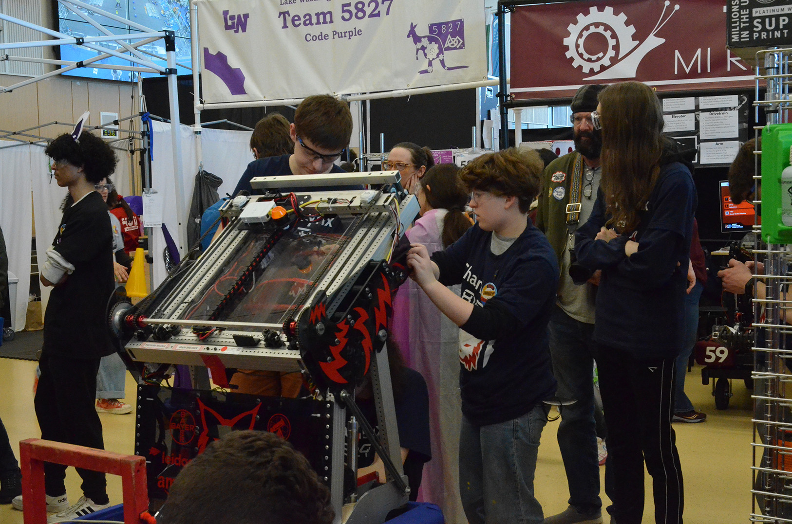 Making a quick repair during the Sammamish District Event 2023